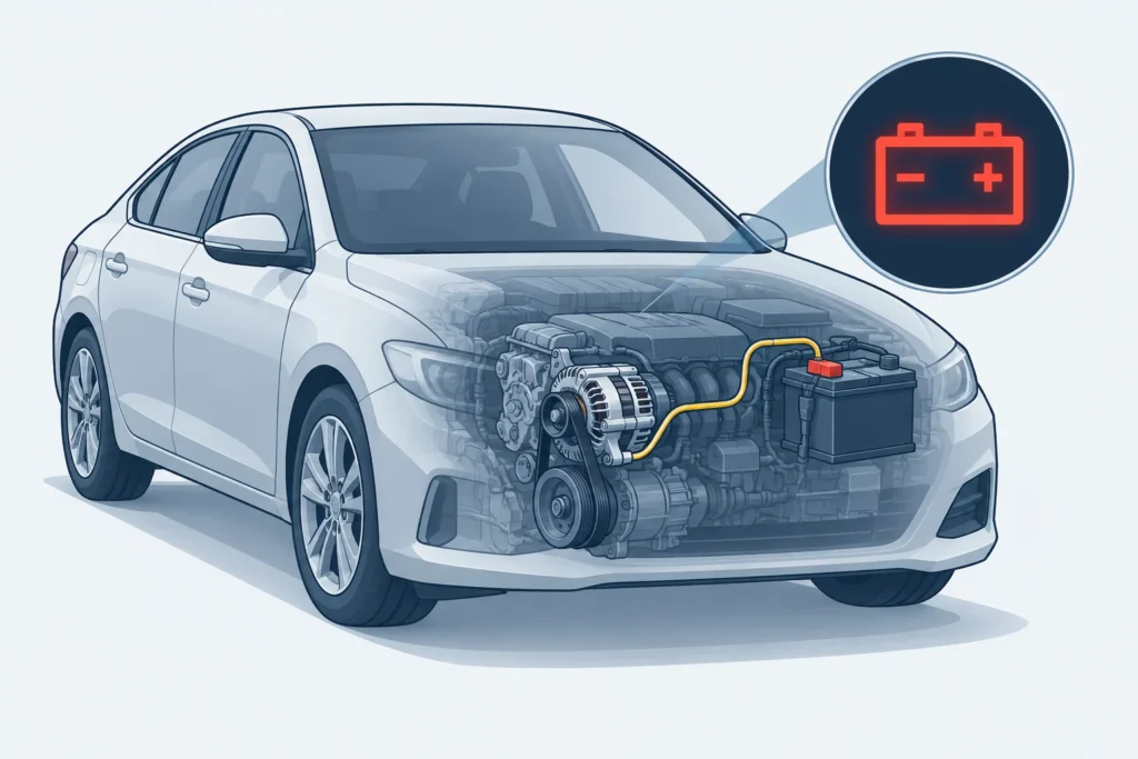 Why Does My Car’s Battery Warning Light Come On While I’m Driving, and Can I Keep Going?