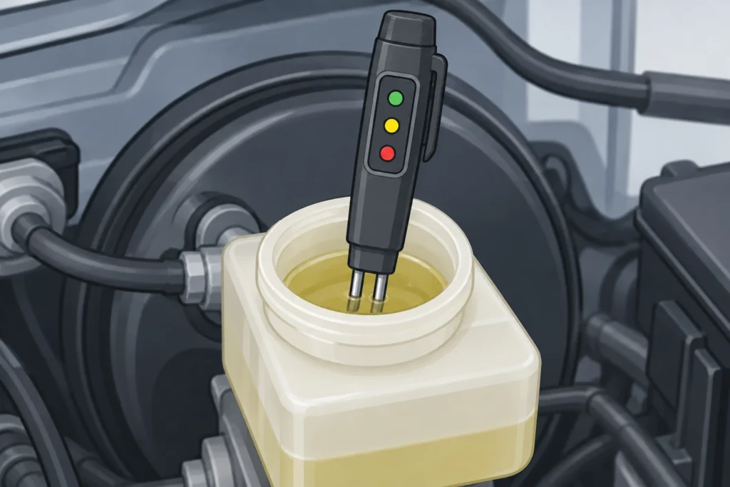Literal visual for A test result answers only its own question.