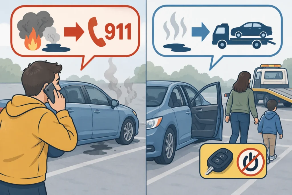 Why Does My Car Smell Like Gasoline, and When Should I Stop Driving?